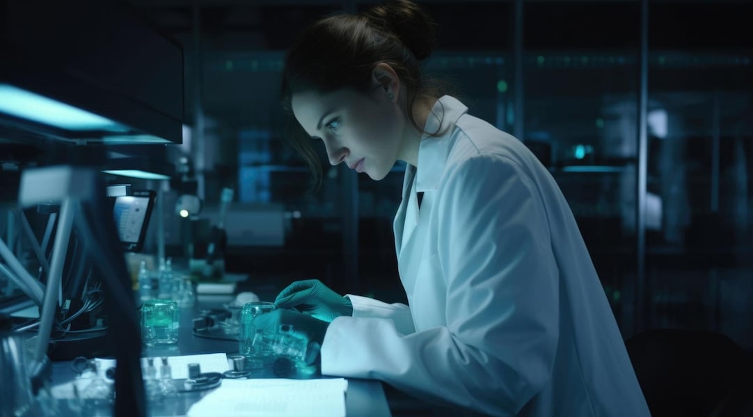 Wissenschaftlerin in ihrem Labor