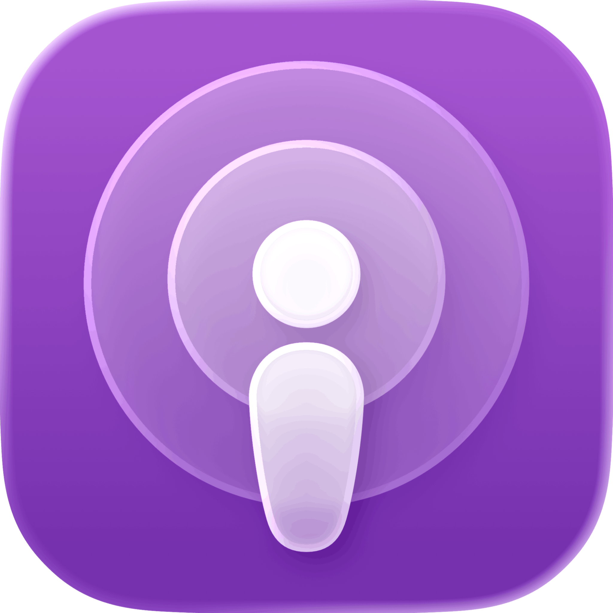 Apple Podcast lila Icon