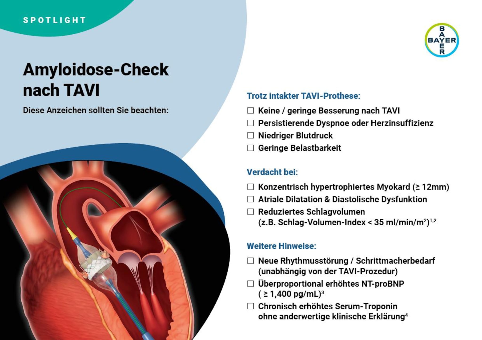 Checkliste Amyloidose nach TAVI