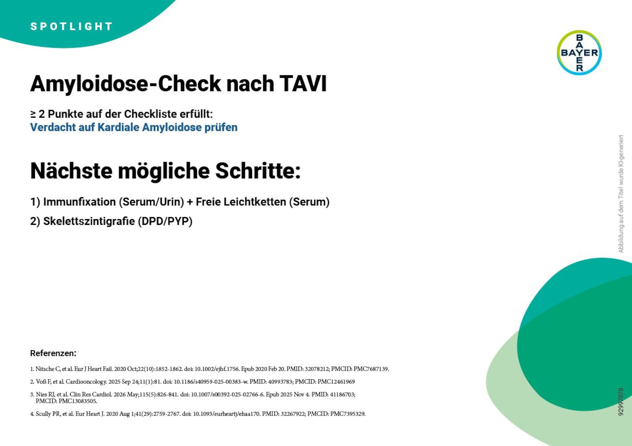 Checkliste Amyloidose nach TAVI