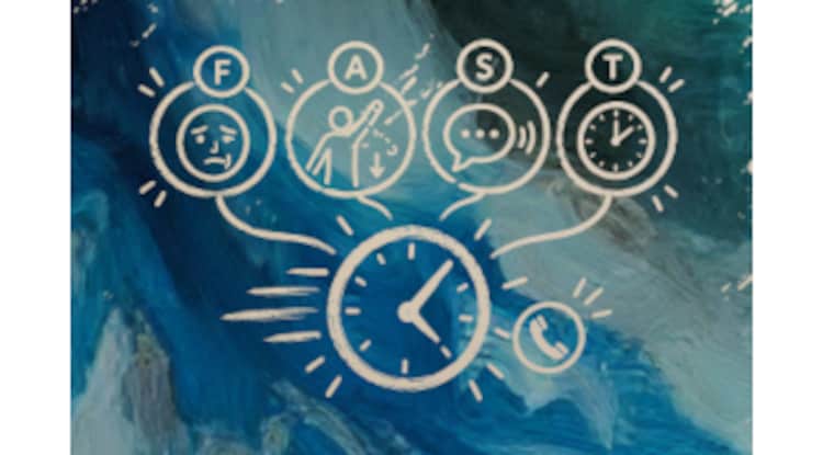 Icon Uhr auf buntem Hintergrund