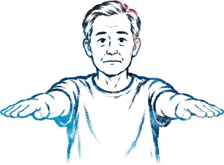 Icon Mann mit ausgestreckten Armen
