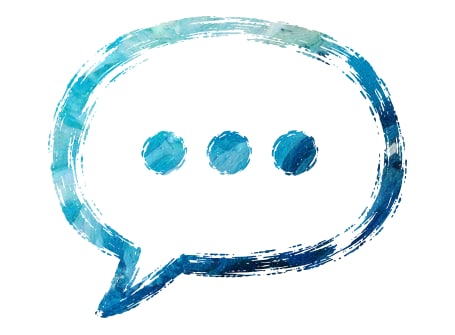 Icon Sprachblase mit drei Punkten